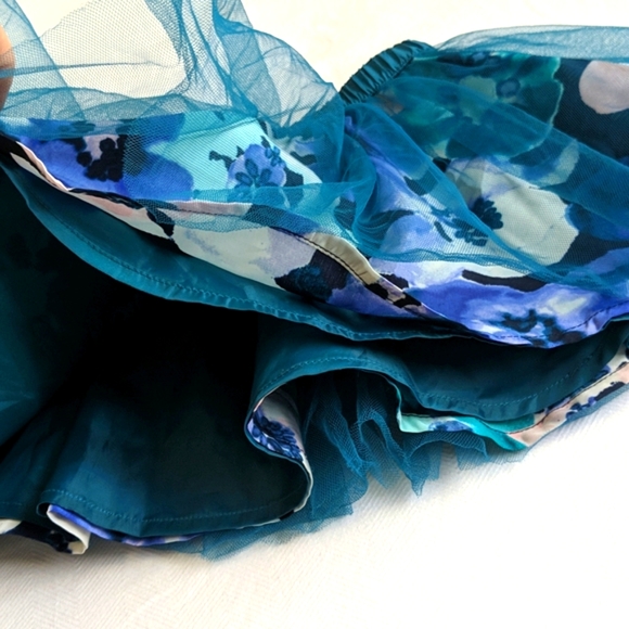 gymboree blue floral tulle skirt 2T toddler girls - Picture 6 of 6